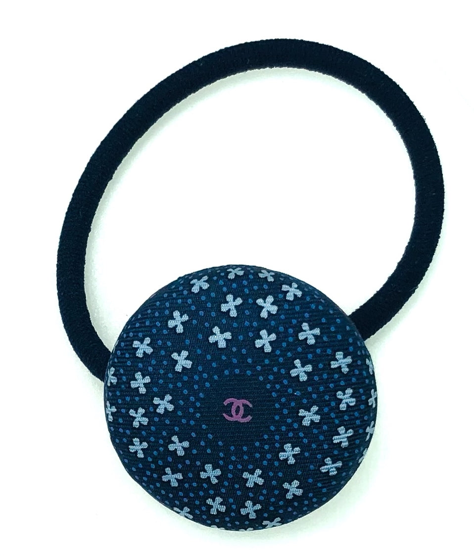 CC-Nightfall Blue & snowflake with pink CC logo- CC019- Hairband