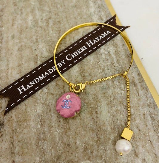 CC- Peony Pink & Pearl- CC006- Bracelet & hairband