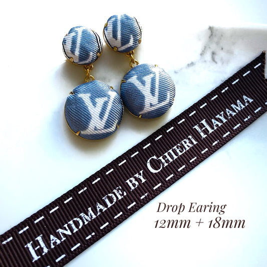 LV- earring- grey