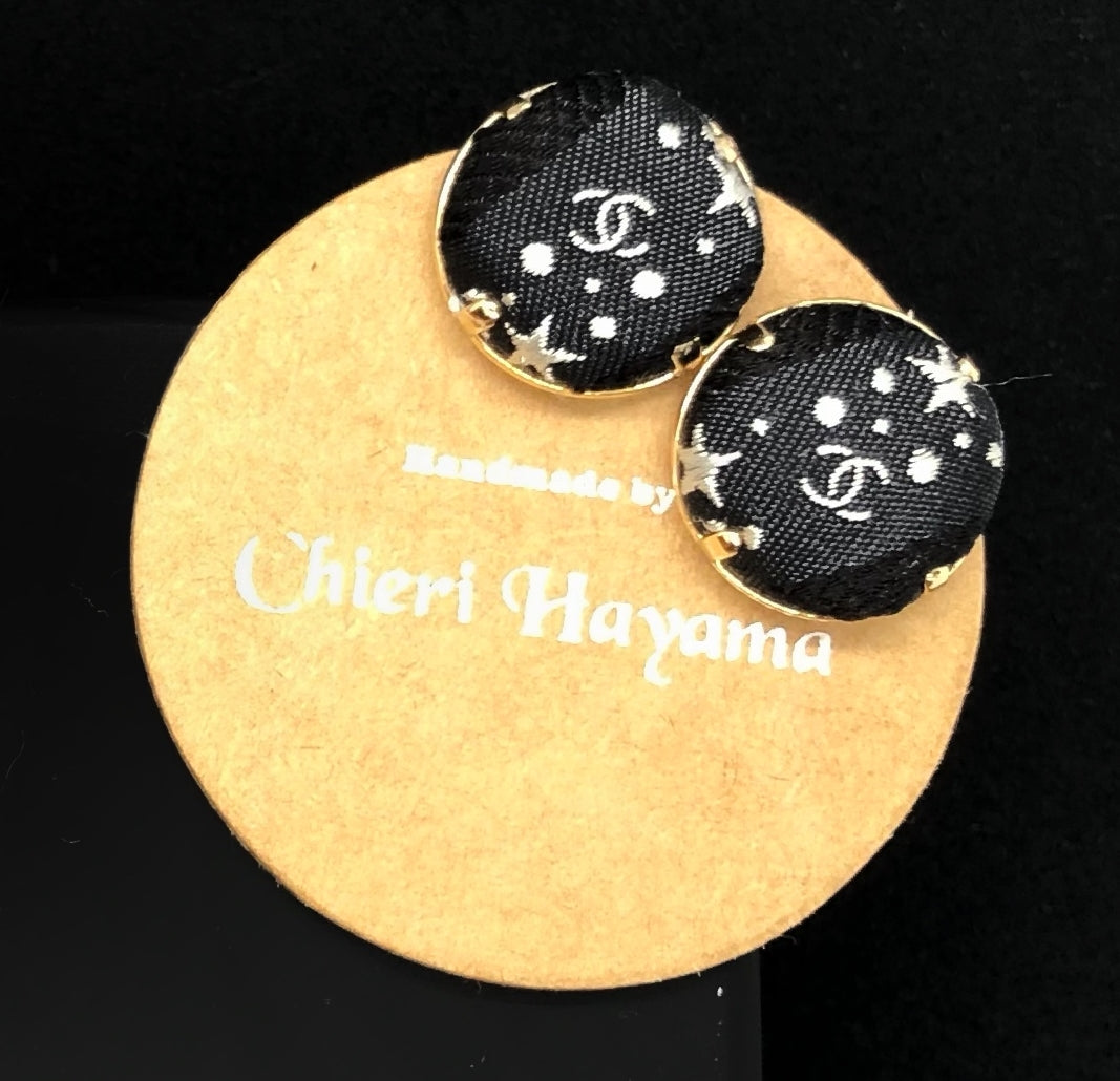 CC-Dark night & Star with CC logo- CC027- earring