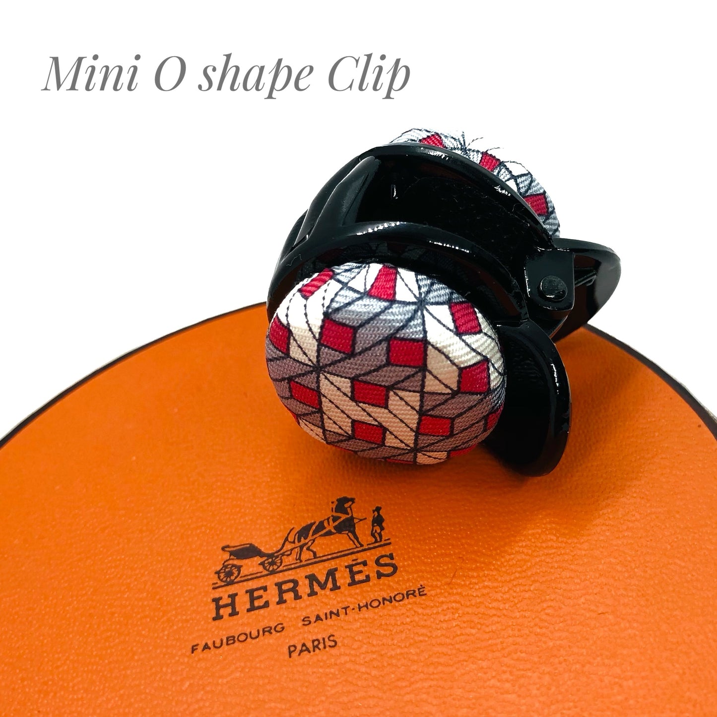 H-H0051- Red/ Grey/ White 3D H - Hairband / O-shape Clip/ Hair Grips