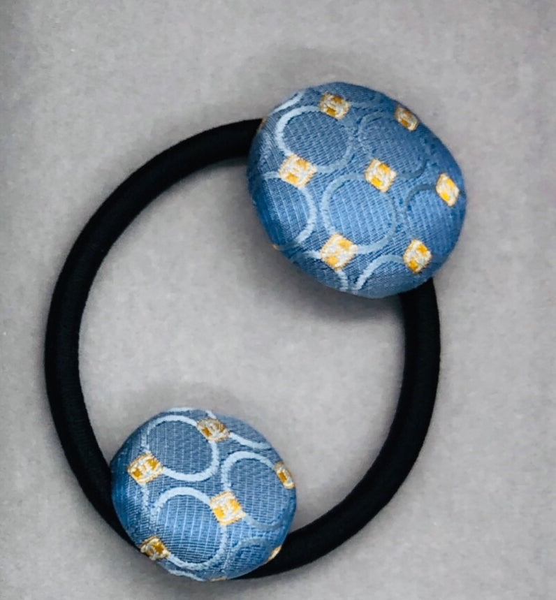 CC- Delft Blue & Duckling Yellow CC monogram- CC018 - earring/ hairband