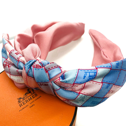 H-H icons Ribbons- HA-  Baby Pink & Blue - Headband