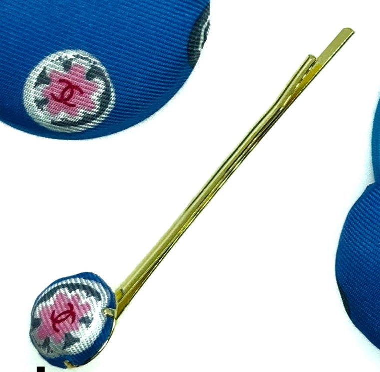 CC-Blue Jay & Pink Flower- CC005- Hairband/ hairpin/ earring