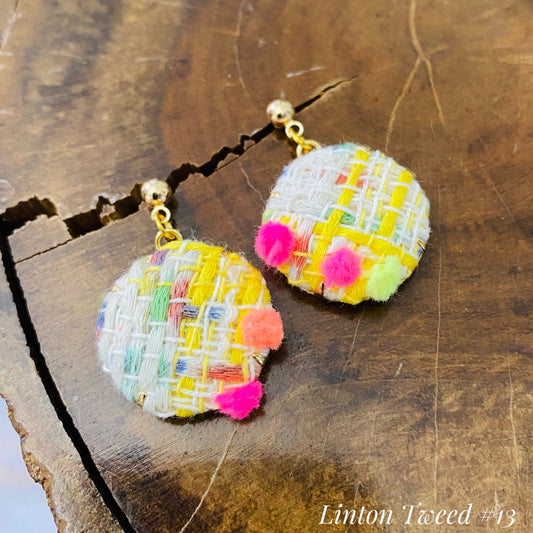 Linton Tweeds earring- yellow