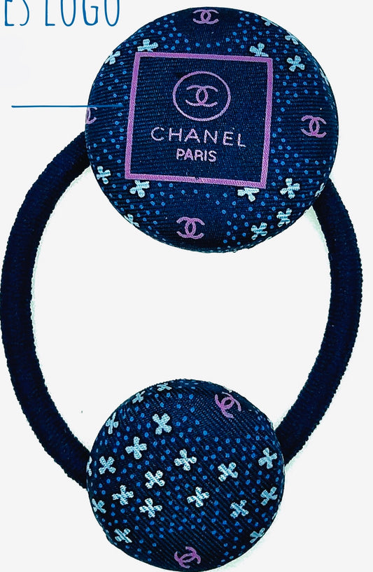 CC-Nightfall Blue & snowflake with pink CC logo- CC019- Hairband