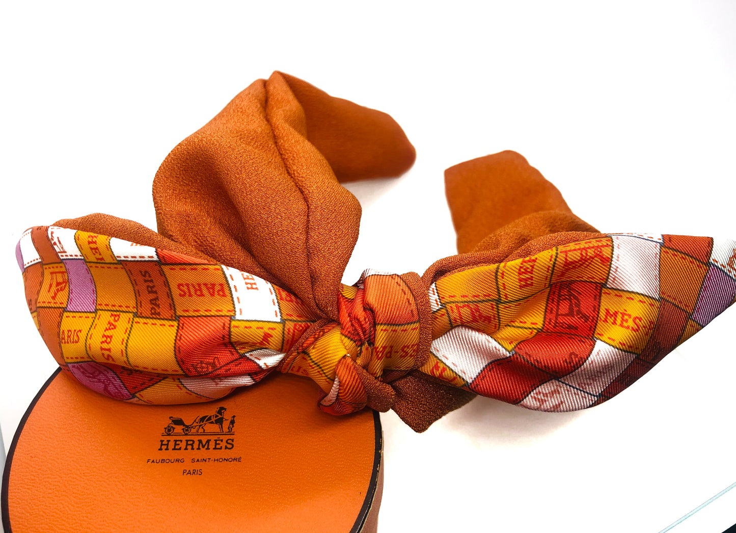 H-H Classic orange of H icons Ribbons- HN-Headband