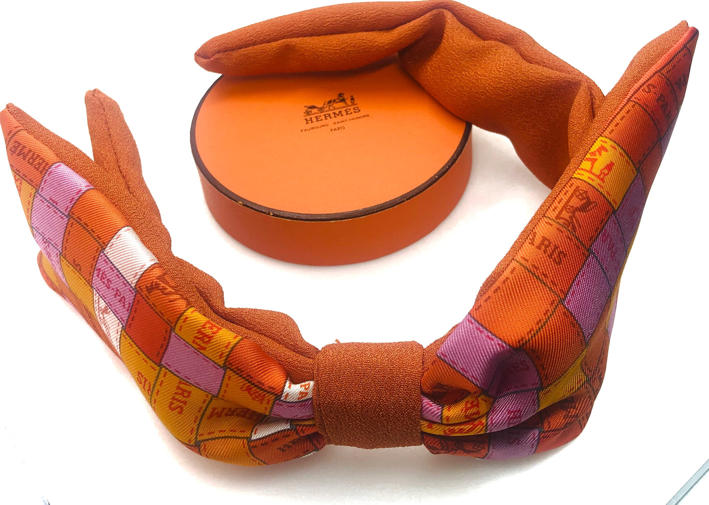 H-H Classic orange of H icons Ribbons- HN-Headband