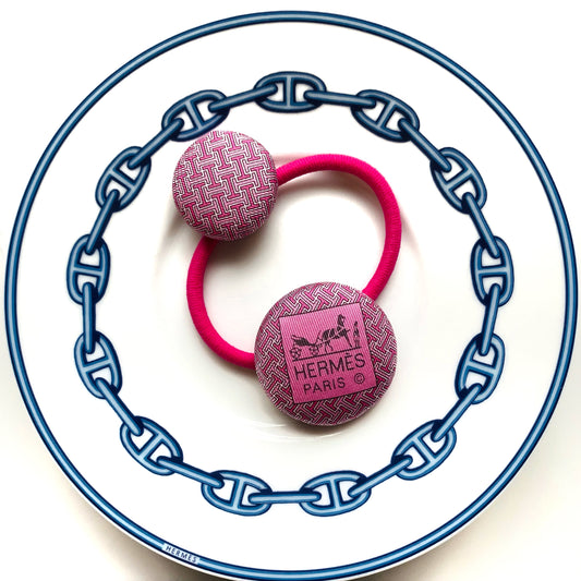 H-H0026- 2 shape of Pink H pattern - hairband