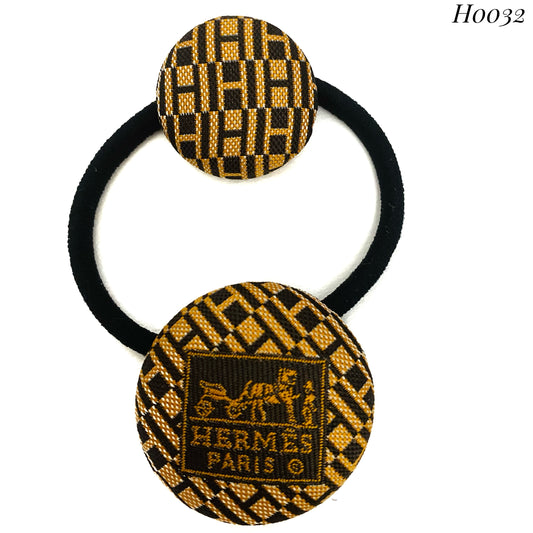 H-H0032- Bronze & Black H pattern- Hairband