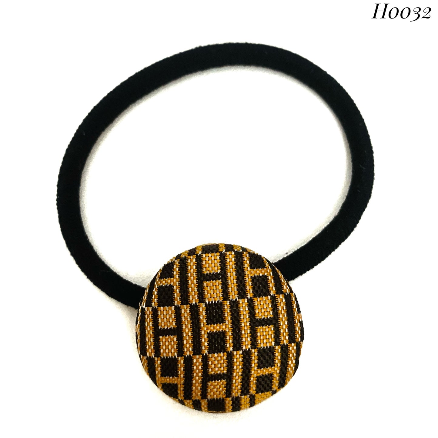 H-H0032- Bronze & Black H pattern- Hairband
