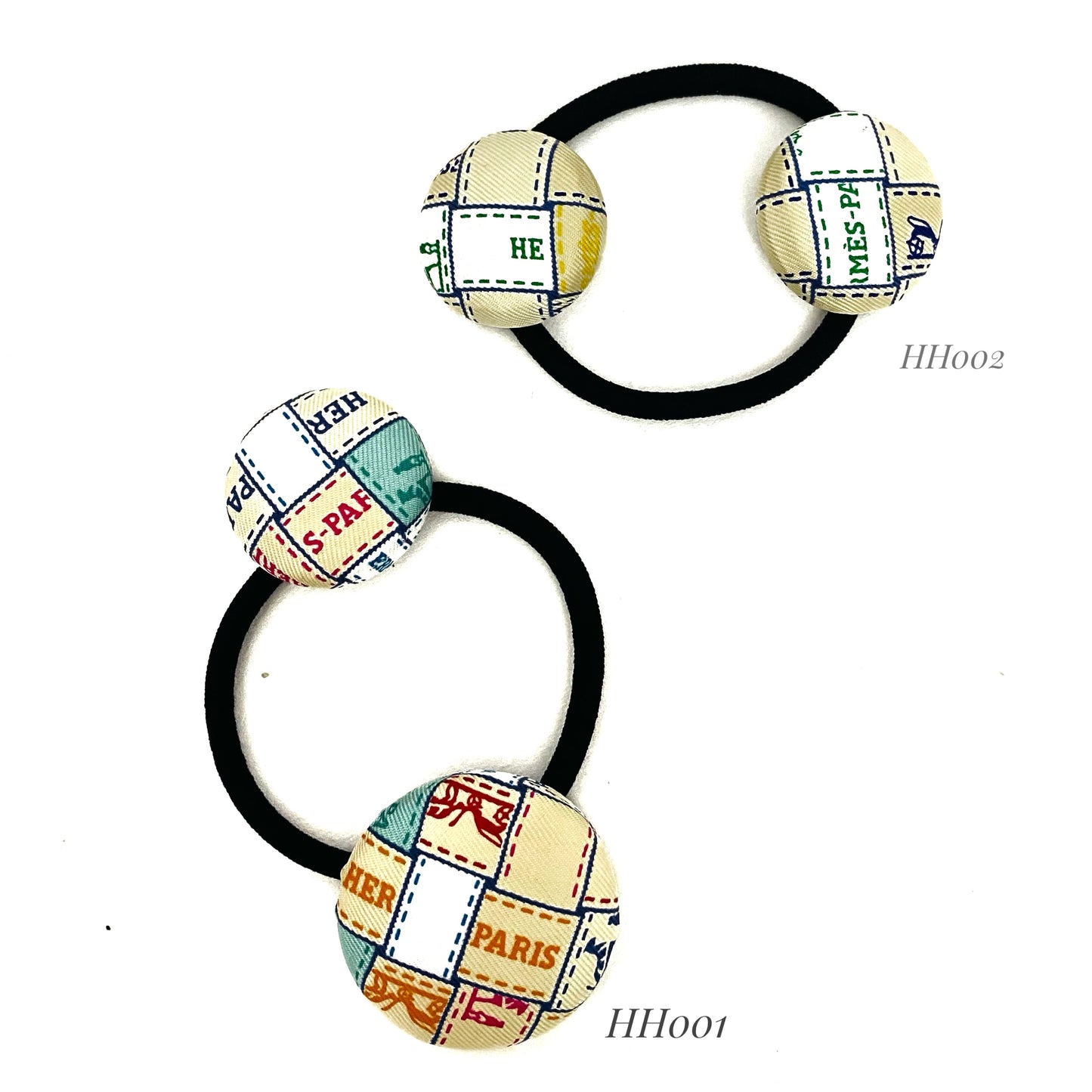 H-H icons Ribbons- HH- Apple Green & Beige- Hairband