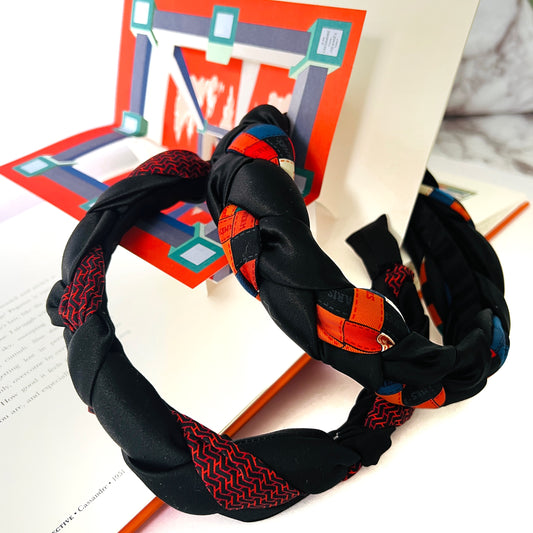 H-H icons Ribbons muti-colour  - Braided Headband