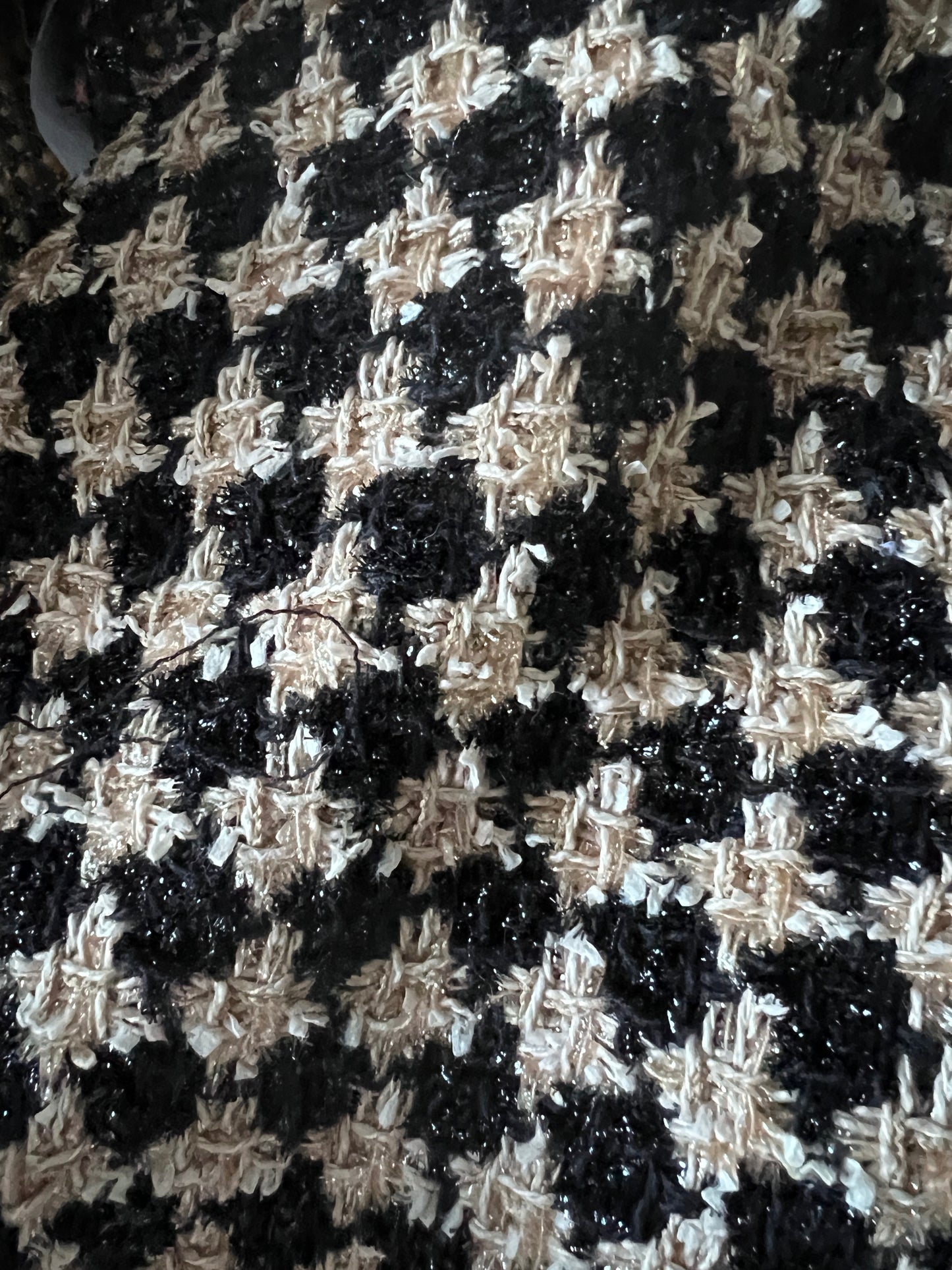 Tailormade fabric: Linton tweeds- Black/ white/ grey