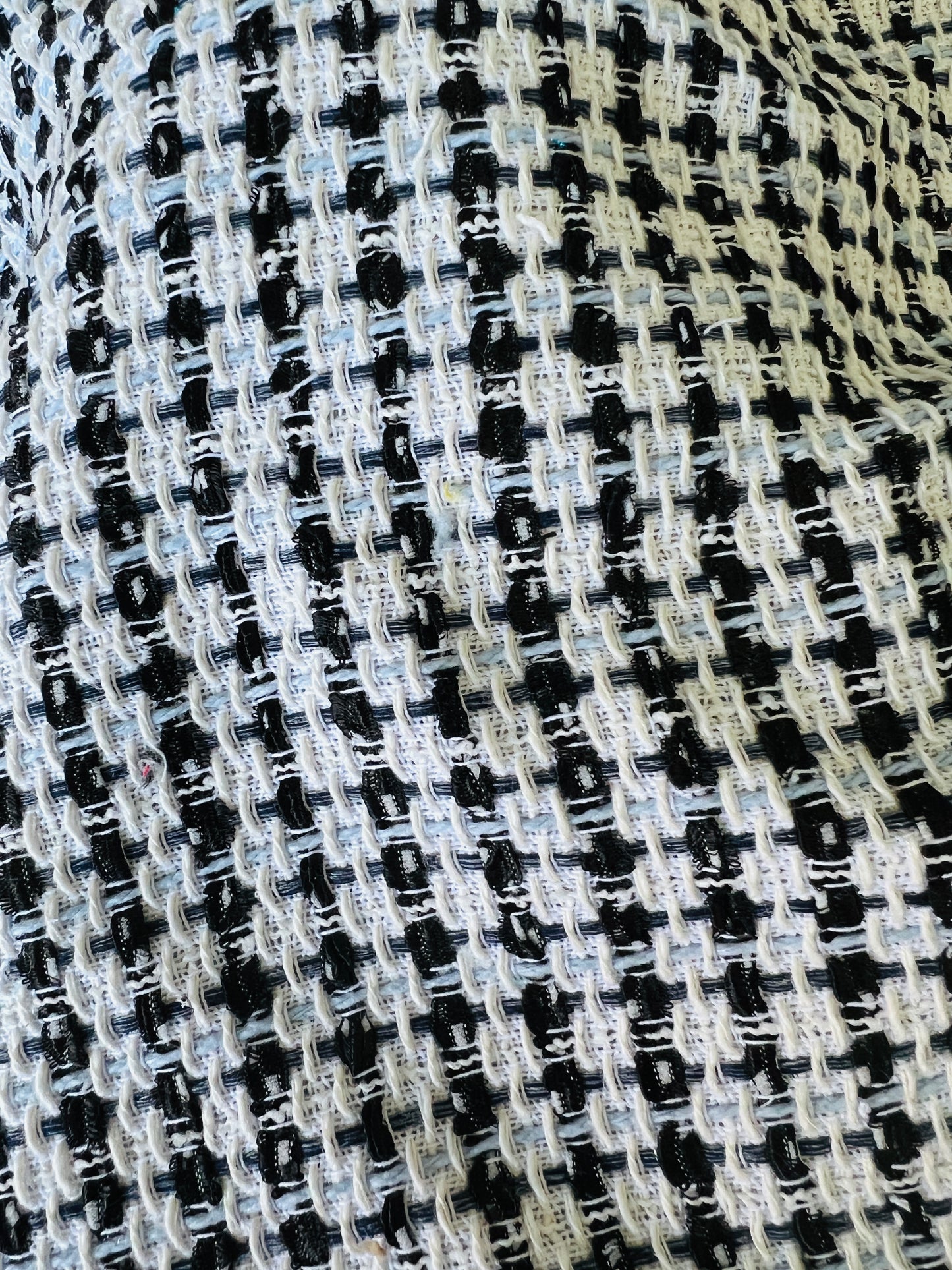 Tailormade fabric: Linton tweeds- Black/ white/ grey