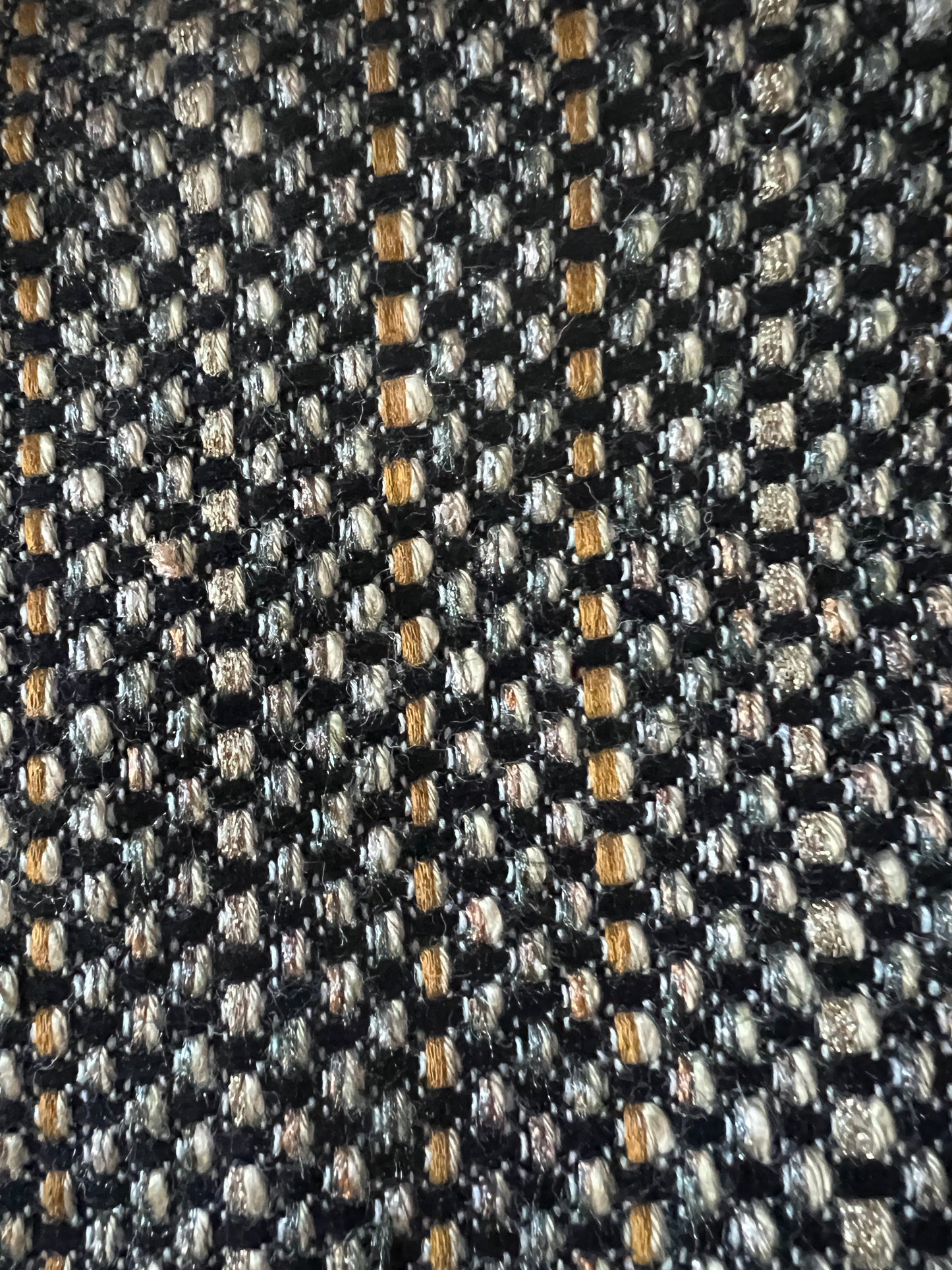 Tailormade fabric: Linton tweeds- Black/ white/ grey